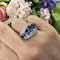 French Sapphire Diamond and White Gold Ring, Circa 1990 - image 4