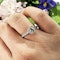 Edwardian Style Cushion Cut Diamond and Platinum Ring, 1.20 Carats - image 5