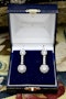 Platinum Art Deco Diamond Drop Earrings Circa 1925 - image 2