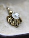 A very fine pair of 1.40 Carats Diamond Drop Earrings set in 15 Carat Yellow Gold, English, Circa 1905 - image 3