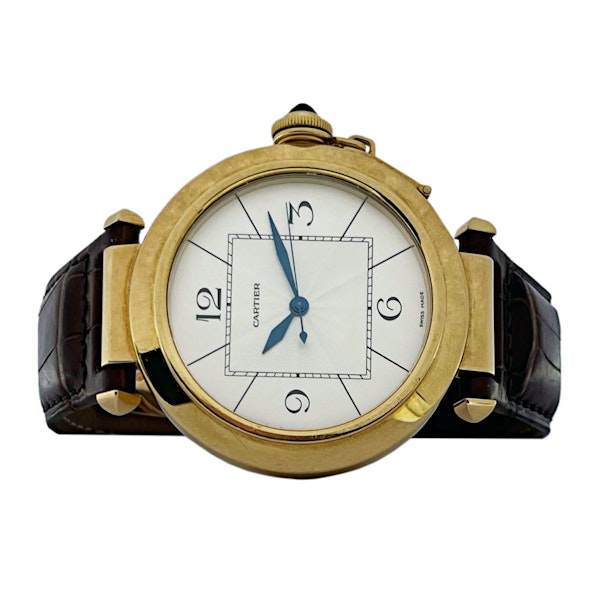 CARTIER PASHA 42mm AUTOMATIC 18KT YELLOW GOLDW3018651 - image 4
