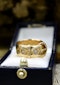 A fine Buckle ring finely chased with two "Old Cut" Diamonds set in 18ct Yellow Gold  (Hallmarked), Chester Circa 1901 - image 3