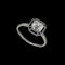 MM8803r Platinum Art Deco cushion cut diamond sapphire fine ring 1920c - image 1