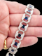Awesome art deco sapphire and diamond bracelet SKU: 7343 DBGEMS - image 2