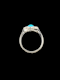 Art deco vibrant Persian turquoise and diamond ring SKU: 7340 DBGEMS - image 2
