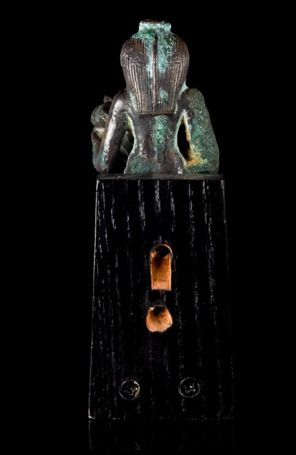 ANCIENT EGYPTIAN BRONZE ISIS AND HORUS - image 4