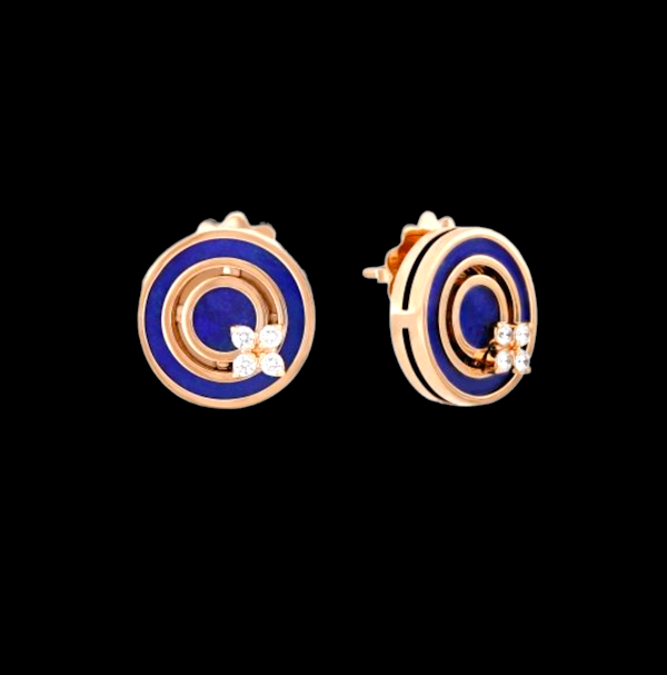 Roberto Coin Lapis-Lazuli and diamond earrings SKU: 7362 DBGEMS - image 2