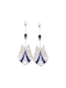 Art deco old cut diamond and calibre sapphire drop earrings SKU: 7359 DBGEMS - image 3