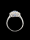 Ceylon sapphire and old mine cut diamond cluster engagement ring SKU: 7358 DBGEMS - image 3
