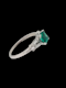 Art deco emerald and diamond engagement ring SKU: 7351 DBGEMS - image 4