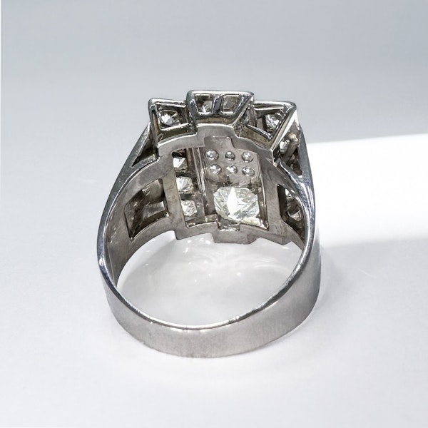 Art Deco Diamond Plaque Ring. CHIQUE to ANTIQUE STAND 375 - image 3