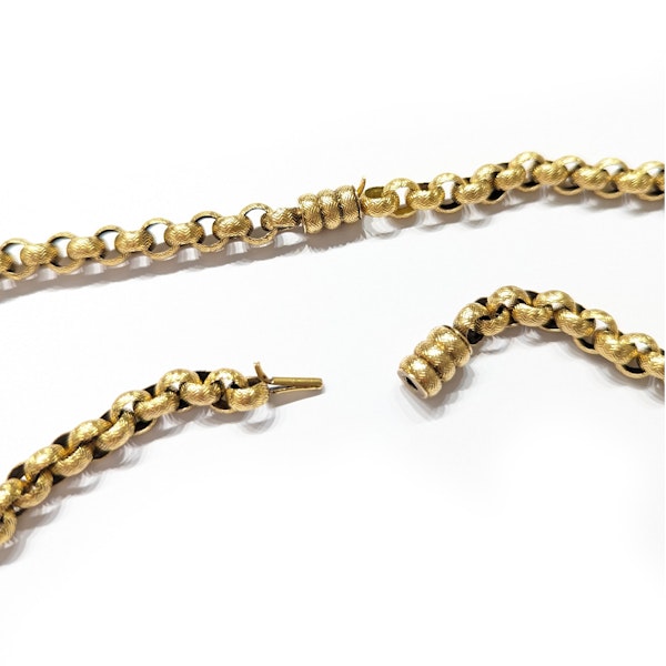 Antique Georgian Long Gold Chain, Necklace and Bracelets, Circa 1820 - image 9
