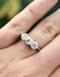 A very fine 18ct (stamped) White Gold Three Stone Diamond Ring.  Preowned - image 4