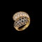 MM8874r Diamond and sapphire twist ring 1970c top quality - image 1