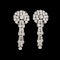 MM8834e Diamond cluster drop earrings 1960c - image 1