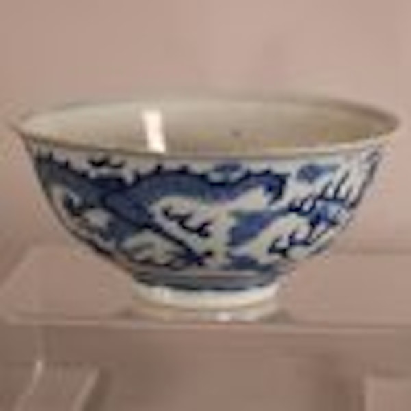 Chinese blue and white bowl, Guangxu (1875-1908) - image 4