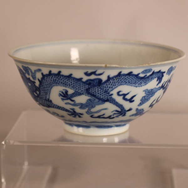 Chinese blue and white bowl, Guangxu (1875-1908) - image 3