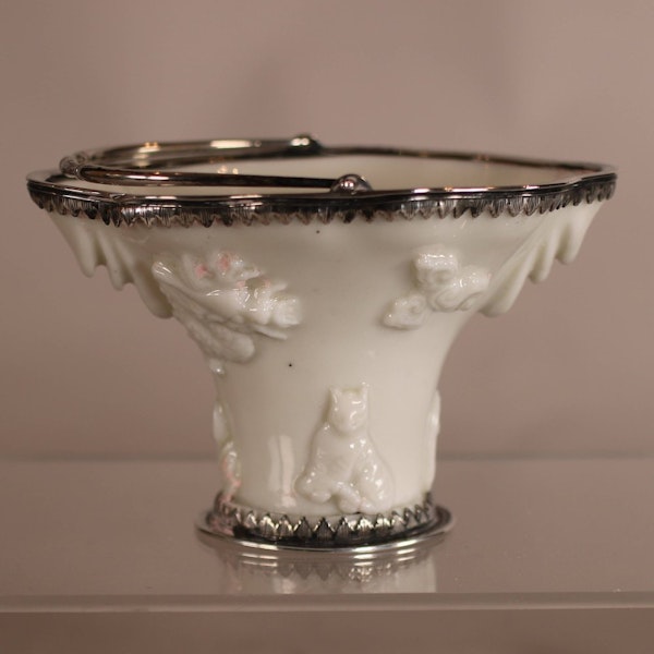 A Chinese Dehua silver mounted libation cup, 17th century - image 7