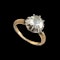 MM8319r Georgian gold silver rose cut diamond ring 2ct unique band 1800c - image 1