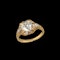 MM8823r Edwardian 1.53ct old cut diamond in mint condition gold engraved mount stunning rare 1910c - image 1