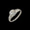 MM8777r Artdeco platinum 2.40ct centre diamond rub over setting 1920c - image 1