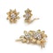 Van Cleef & Arpels Diamond and Yellow Gold Flower Brooch and Earrings Suite, Circa 1960 - image 5