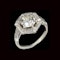 MM8847r Platinum diamond 1,65ct centre baguette surround stunning white ring 1910c - image 1