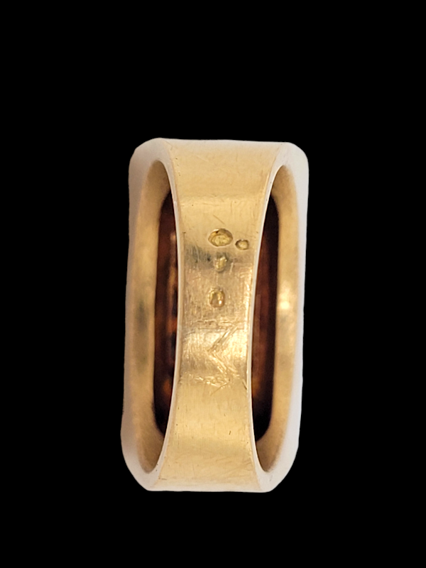 1930's French 'Tank' Gold and diamond ring SKU: 7383 DBGEMS - image 4