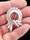 Fine Art deco diamond and baguette diamond rosette brooch SKU: 7382 DBGEMS - image 2