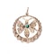 Antique Diamond Emerald and Gold Butterfly Pendant, Circa 1880 - image 4