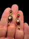 Victorian crisp garnet and diamond earrings SKU: 7376 DBGEMS - image 3