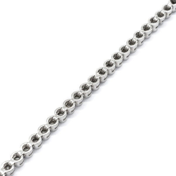 Modern Diamond and Platinum Line Bracelet 1.92ct - image 5