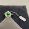 Tsavorite Green Garnet Diamond Ring in Platinum, SHAPIRO & Co since1979 - image 3
