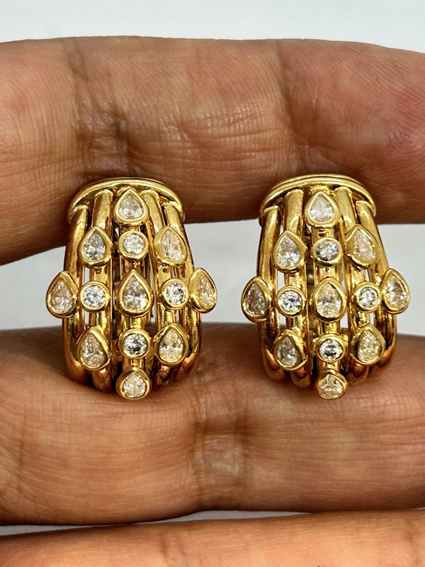Lovely Vintage Adler Diamond Earrings at Deco&Vintage Ltd - image 2