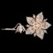 MM8899b Victorian diamond flower trembler brooch with box brooch fittings and hairpiece 1860c - image 1