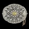 MM8571b Edwardian platinum yellow 1.2ct centre diamond with white diamonds surround stunning 1910c - image 1