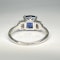Ceylon Natural Sapphire And Diamond Baguette Ring CHIQUE to ANTIQUE  Stand 375 - image 4