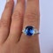 Ceylon Natural Sapphire And Diamond Baguette Ring CHIQUE to ANTIQUE  Stand 375 - image 2