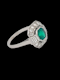 Art deco emerald and diamond engagement ring SKU: 7394 DBGEMS - image 4