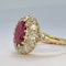 Burma Ruby Diamond Cluster Ring CHIQUE to ANTIQUE. Stand 375. - image 2