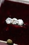 A very fine 18ct (stamped) White Gold Three Stone Diamond Ring.  Preowned - image 6