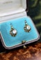 A very fine pair of 1.40 Carats Diamond Drop Earrings set in 15 Carat Yellow Gold, English, Circa 1905 - image 3