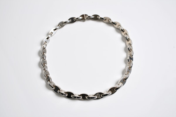 Hermes sterling silver necklace - image 2