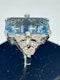 Lovely large Art Deco aquamarine diamond platinum ring at Deco&Vintage Ltd - image 3