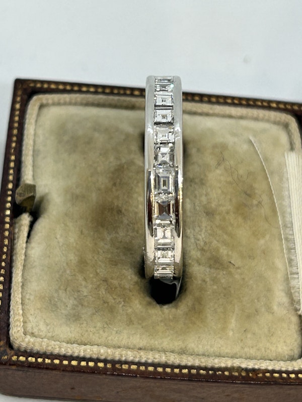Lovely Radiant-Cut Full Eternity Diamond ring at Deco&Vintage Ltd - image 2