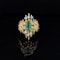 Vintage looking emerald and diamond ring - image 4