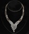 MM8884n Stunning rare 1960c diamond and carved frosted Crystal necklace approx 20cts - image 1