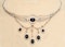 MM6812n Fine quality 1910/20c cabochon natural Sapphires enamel diamond platinum & gold necklace Spink original box - image 1