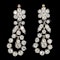 MM8302e Victorian diamond gold silver set fine quality earrings 1870c - image 1