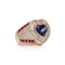 Adler 18kt Gold Sapphire Ruby And Diamond Ring. - image 5